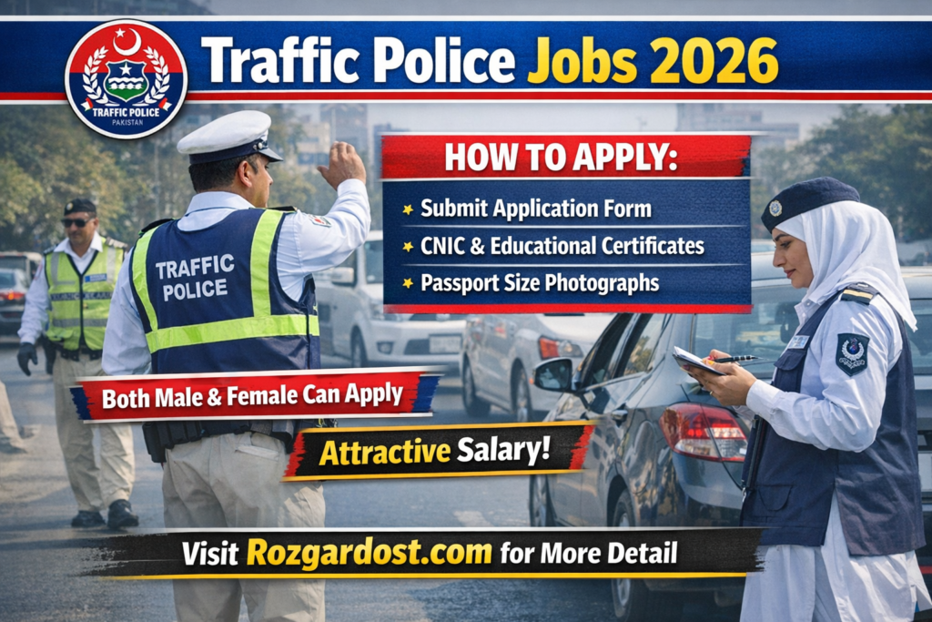 Traffic Police Jobs 2026 Online Apply Now – Latest Punjab Govt Vacancies