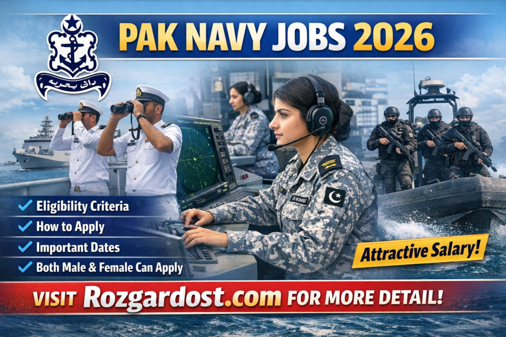 Pak Navy Jobs 2026 | Online Apply Now – Latest Advertisement and Complete Eligibility Details