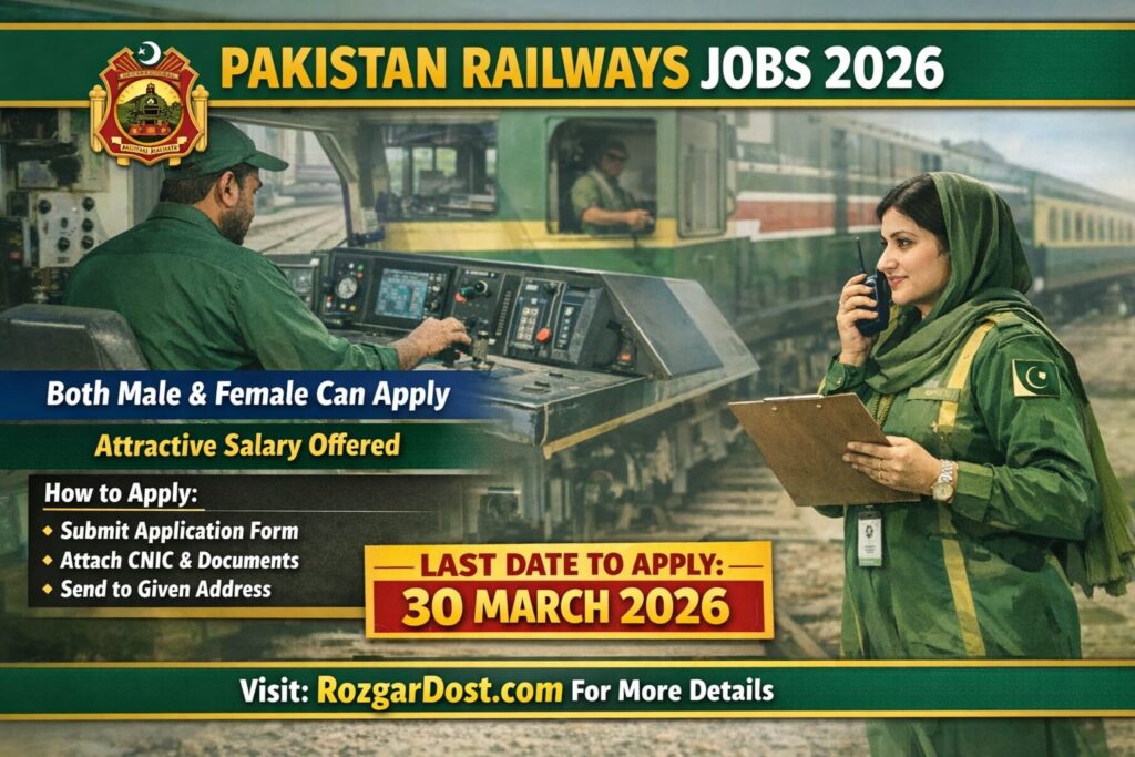 Pakistan Railways Jobs 2026 Online Apply – Latest Advertisement, Eligibility and Application Process
