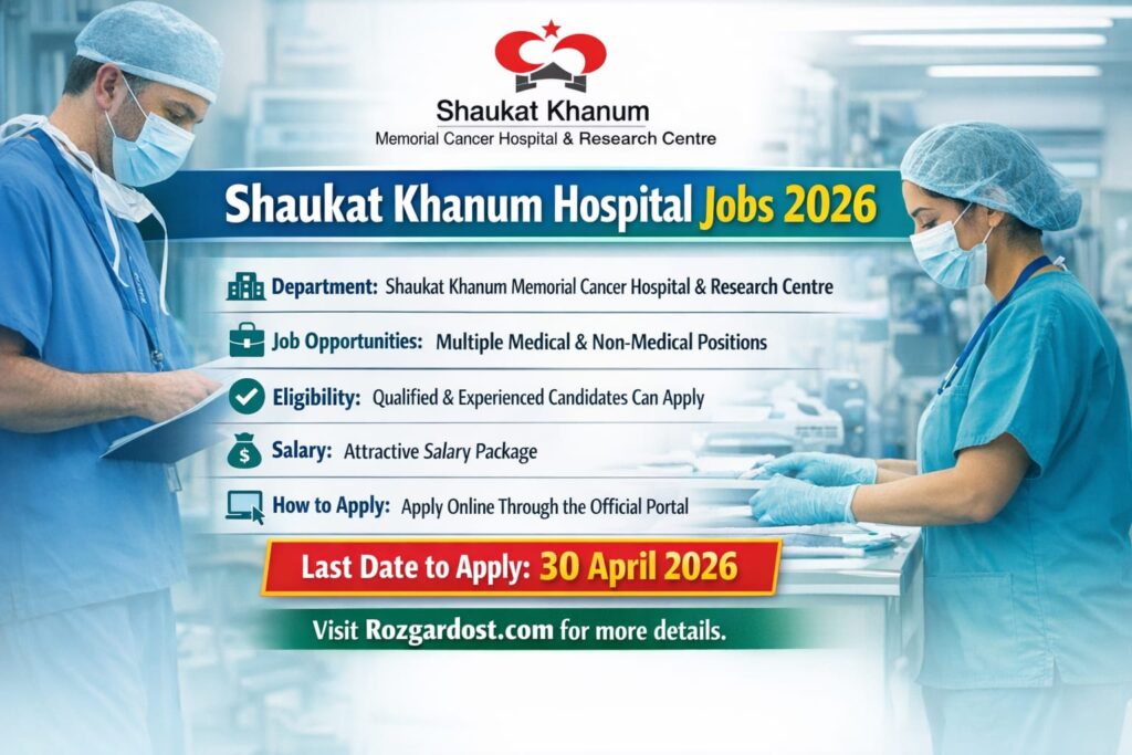 Shaukat Khanum Hospital Jobs 2026 – Online Apply | Latest SKMCH Advertisement