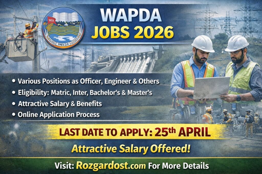 WAPDA Jobs 2026 – Online Apply | Latest WAPDA Advertisement