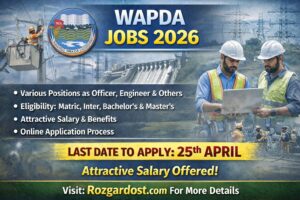 WAPDA Jobs 2026 – Online Apply | Latest WAPDA Advertisement