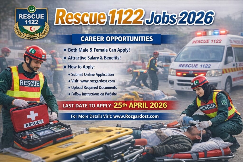 Rescue 1122 Jobs 2026 Online Apply – Latest Punjab Govt Advertisement